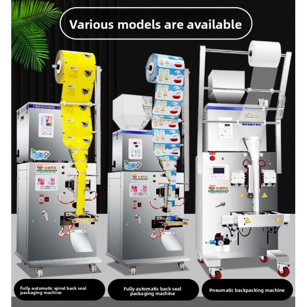 High Efficiency Spiral Back Seal Packing Machine for Granule Powder Herbal Dried Fruit Sunflower Seeds Goji in Plastic Bags