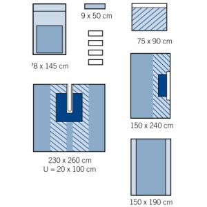 China Sterilize Split Sheet Sets for hospital surgical on sale