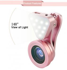 China Universal 3 in 1 Phone Camera Lens with Led Flash Light,15X Macro Lens Clip-on Cell Phone Lenses for  iPhone 6 6s on sale