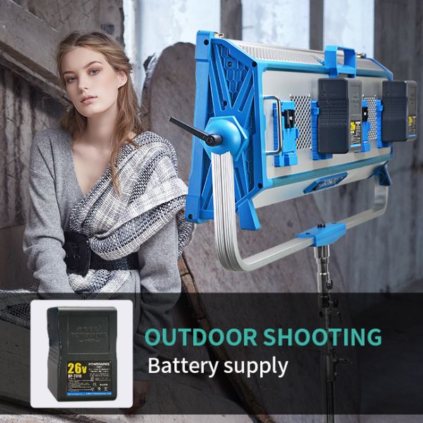 AI-5000Bi Professional LED Video Studio Lights CRI 96 240V CCT With Softbox Flight Case