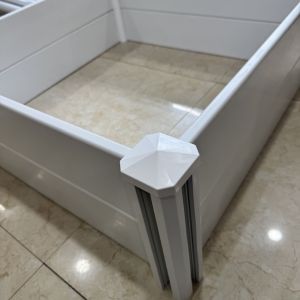 Buy cheap Lightweight Indoor Outdoor Use PVC Vinyl Fence Planter Boxes Easy Assembly from wholesalers