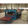 Full Automatic Corrugated Metal Glazed Roof Tile Roll Forming Machine Production Line Forming Speed 10 m/min Use PLC for sale