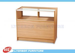 China ODM MDF One - Third Vision Cash Register Counter Ample Storage With Adjustable Shelf on sale