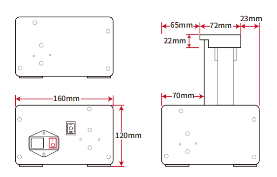 Electric Floor Rising Alr Screen 120 Inch Long Throw Projector Screen