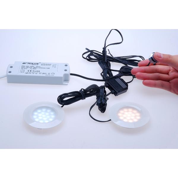 1500mm Cable LED Sensor Switch DC12V 24V Under Cabinet Dimmer Switch Recessed