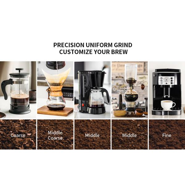 275g Espresso Electric Conical Burr Coffee Grinder Automatic Anti-Static