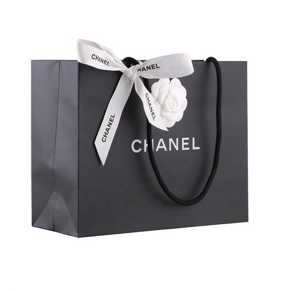 Silver Hot Stamping C1S Paper Shopping Bag