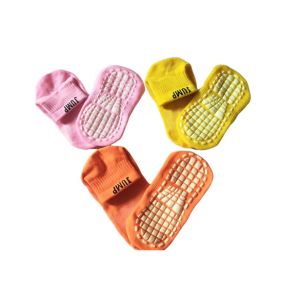 Colorful Customize Non Slip Socks Trampoline Socks Pvc Rubber Bottom Anti - Slip