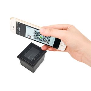 Quality Wired RS232 Fixed Mount Barcode Scanner Industrial Barcode Reader for sale