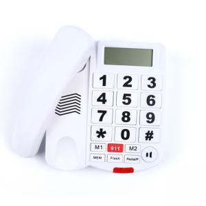 Quality Thunder Proof Big Button Telephone LCD Backlight RoHS Caller ID Telephone for sale