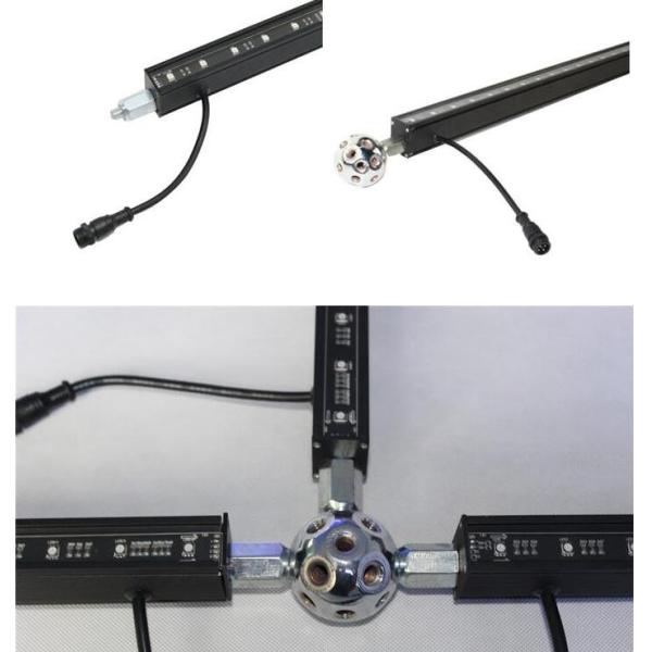 3D Effect Remote Control DMX512 Geometry LED Bar Creative Design RGB DMX Led 3D Bar Stage Lighting Meteor Tube