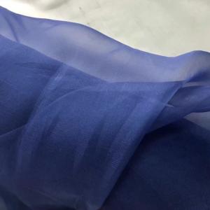 Quality Lightweight 23.6gsm Plain Mulberry Pure Silk Organza Fabric Gauze Argentina 114cm for sale