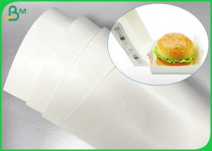 Quality Greaseproof Food Grade 160gsm + 18g PE Coated Paper For Packing Food for sale