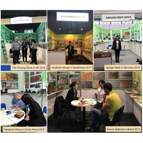 Waterproof Bamboo Decking for Garden Trestles and Corridors 130mm Width Distressed Design