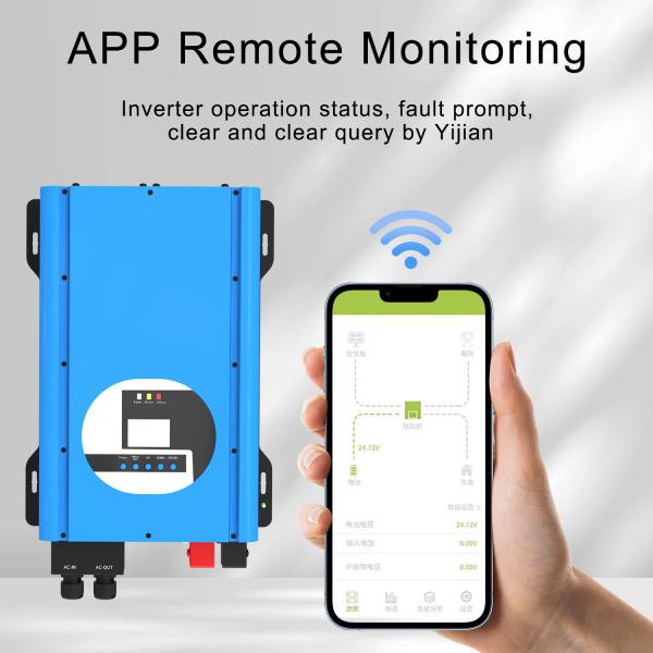 3000W Ups Inverter Off Grid Bidirectional Inverter With Battery Charging Air Cooling