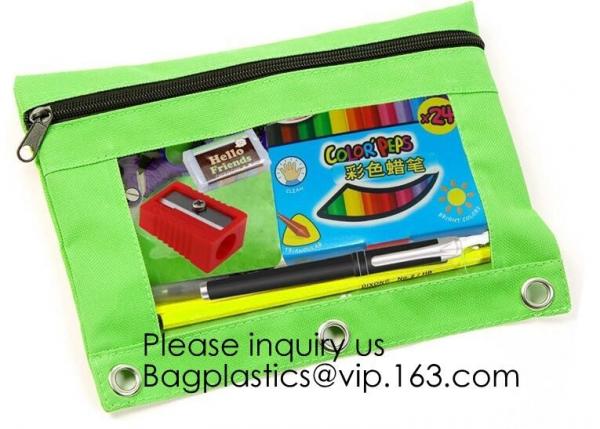 Felt Large Capacity Zipper Stationery Pouch School Solid Organizer Pen Case Students Pencil Bag Suit For Student Office