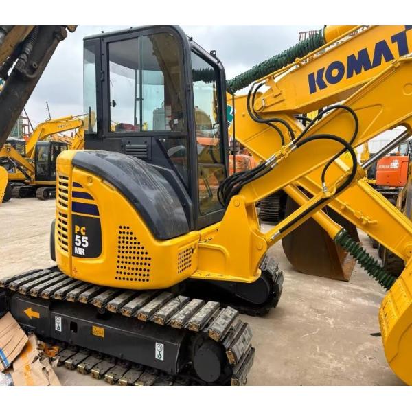Japan 5 tons of second-hand mini strong power Komatsu crawler excavator PC55MR.