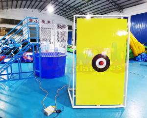 Quality Tarpaulin Inflatable Water Dunk Tank Interactive Dunker Machine for sale
