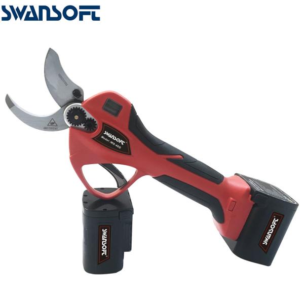 Swansoft 4.0CM Electric Garden Pruner China Pruning Shears With LED for Orchards and Vineyards