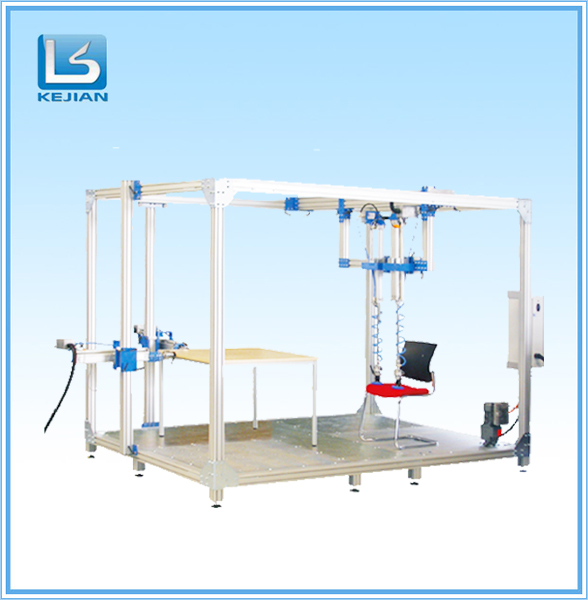 500KG Sliding Resistant Furniture Testing Machine With Steel Plate For Rolling Office Chair