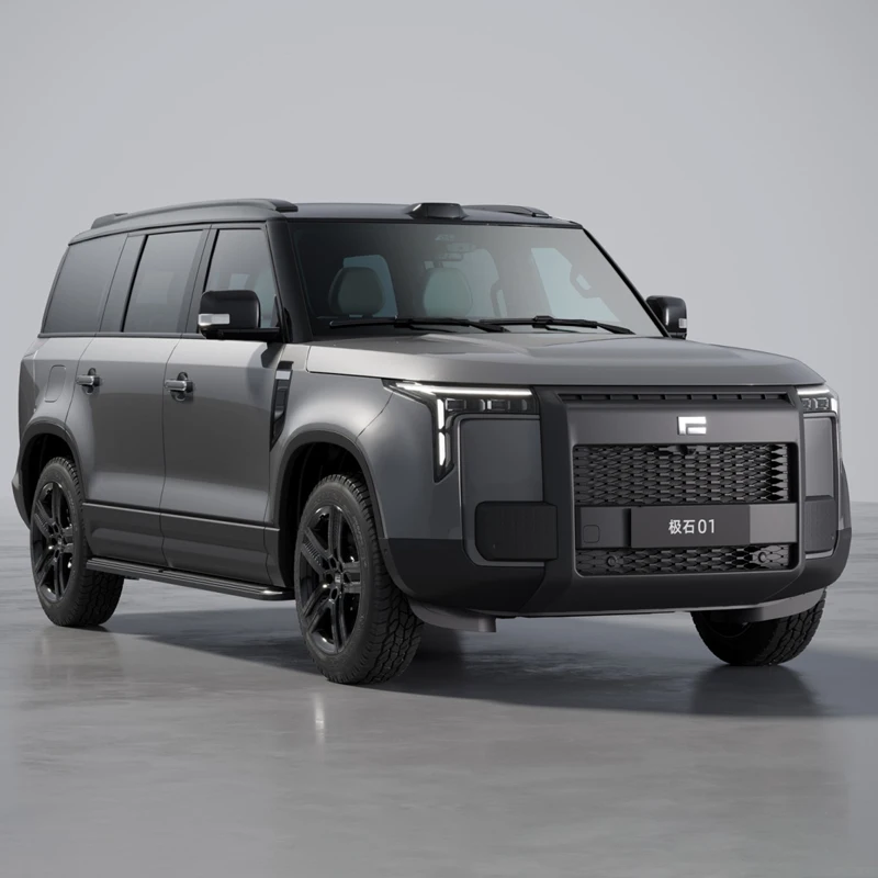 Hybrid Fuel Jishi 01 2023 Versatile 7 Seater Version Energy Vehicles Medium Large SUV Max Speed 200Km/h 2023 REEV Car