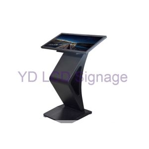 Interactive LCD Touch Screen Information Kiosk Floor Standing Installation