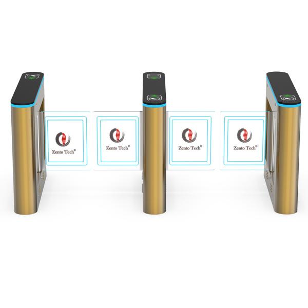 DC Motor Access Control Turnstile Gate Bidirectional Swing Barrier Gate