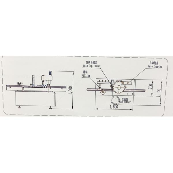 380V 1200BPH Semi Automatic Bottle Capping Machine