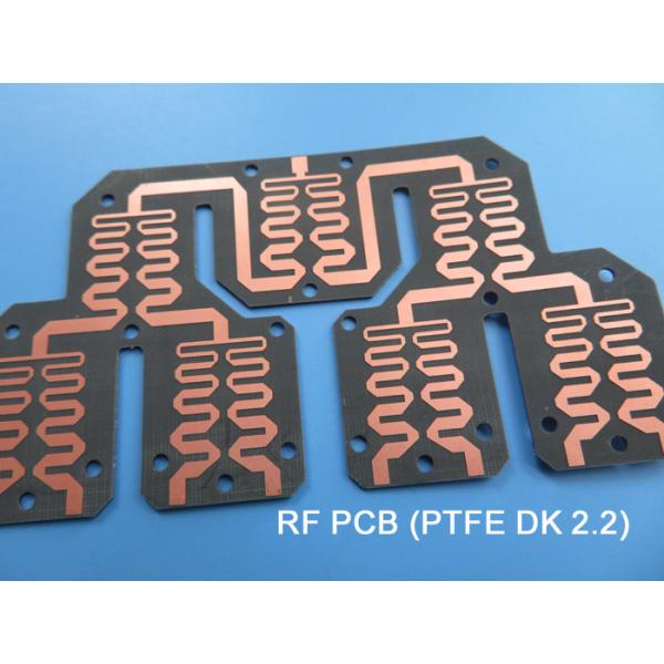 PTFE High Frequency PCB On DK2.2 Dual Layer Cheap RF PTFE PCB for Couplers
