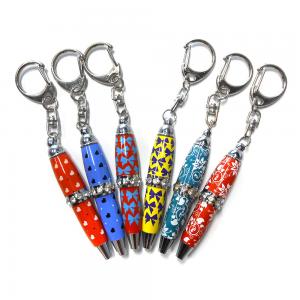 China Steel Pocket Crystal Stone Mini Pen Key Chain With A Novelty Display on sale