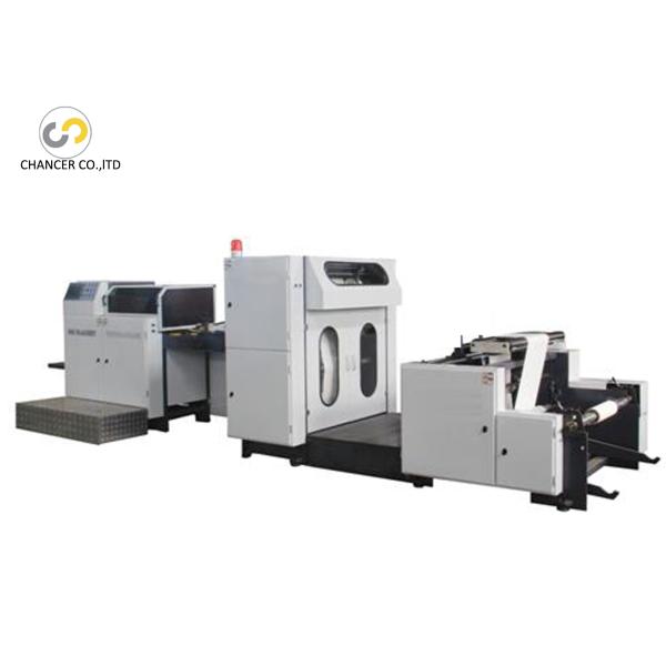 Automatic V bottom bread paper bag making machine with pp window