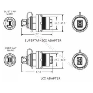 Dustproof Outside Fiber Optic Patch Cables With SC LC MPO Connector Adapter IP67