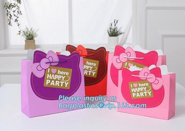 Cheap Customized Pink Printed Paper Shopping Bag For Clothing and Gift,Recycled Luxury Paper Bags & Retail Carrier Bags