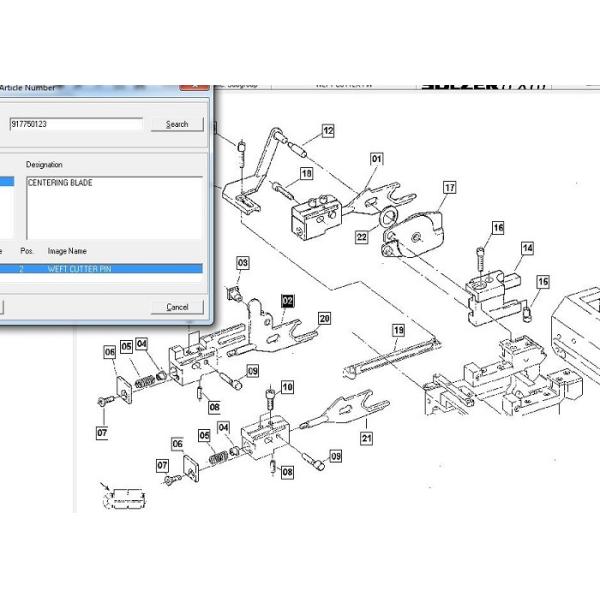 Entering Blade Textile Machinery Spare Parts , P7200 Sulzer Machine Parts