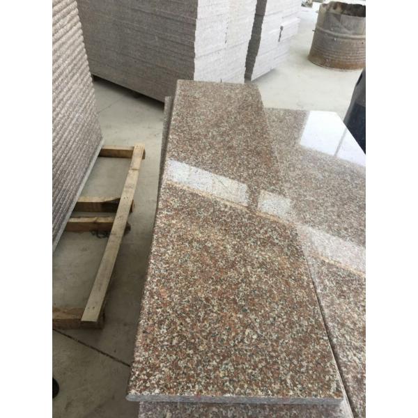 Red Color G363 Granite Stair Treads Stair Step Polished / Flamed High Performance