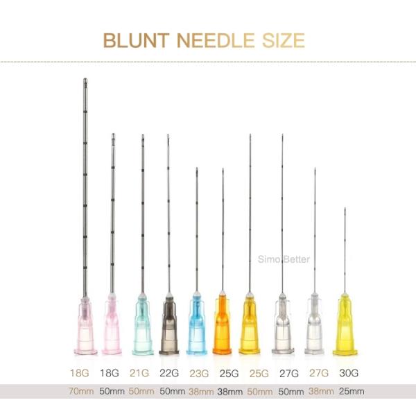 Fine Micro Blunt Cannula Injection Needles 18g 3 Years Validity
