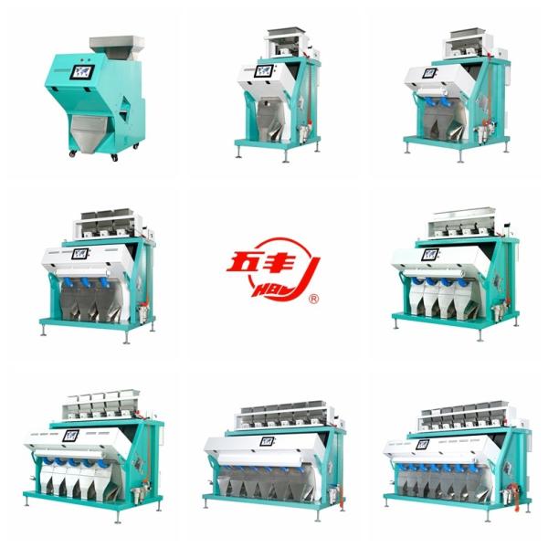 Soybean Peanut Rice Color Sorter Machine With Six Color Selection Models