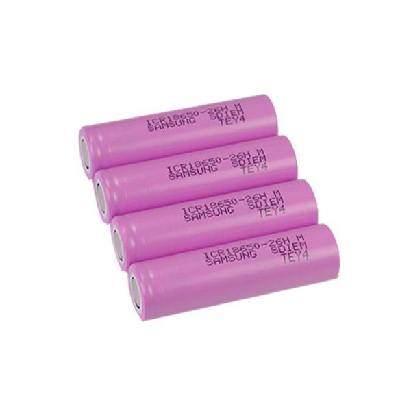 ICR18650-26HM 18650 Power Cell , 3.6V 2600mAh Lithium Ion Rechargeable Battery Cell