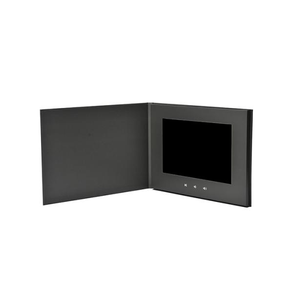 Rechargeable Lithium Battery LCD Video Brochure 4.3 Inch Customize With Full Printing