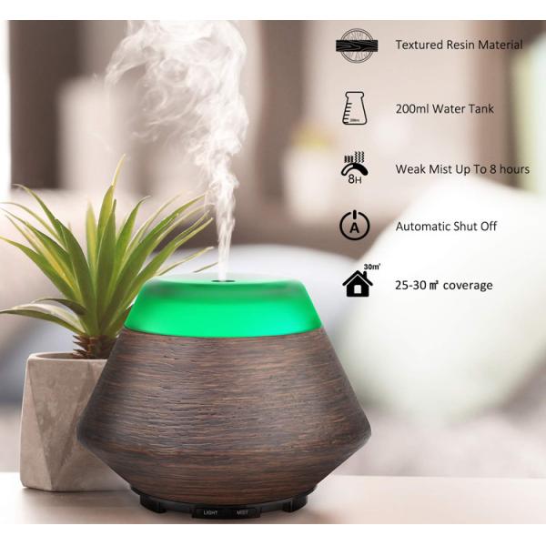 Waterless Auto Off 200ml Wood Grain Aromatherapy Diffuser