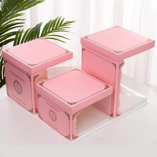 Custom Made Cake Packaging Boxes Design Requirement AI CDR Or PDF and Paper Thickness Customer Can Decide