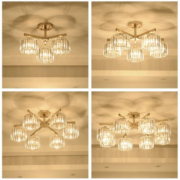 Fancy Crystal led ceiling lights Food Indoor Home lighting Fixtures (WH-CA-40)