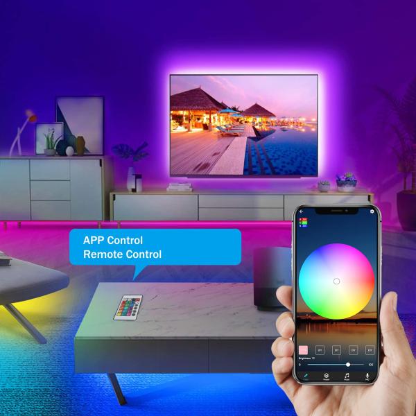 5V USB COB LED Light Bar with App and Remote Control 1.5M Color Changing Bar Light