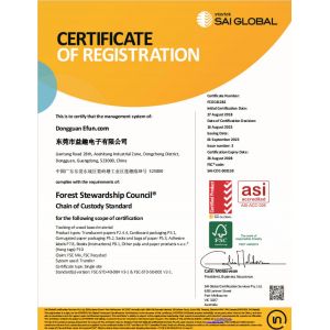 Dongguan Efun Electronic Technology Co., Ltd Certifications