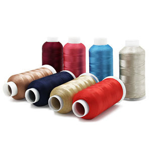 Quality Dyed 150D/2 Polyester White Machine Embroidery Thread with wear-resistant for sale