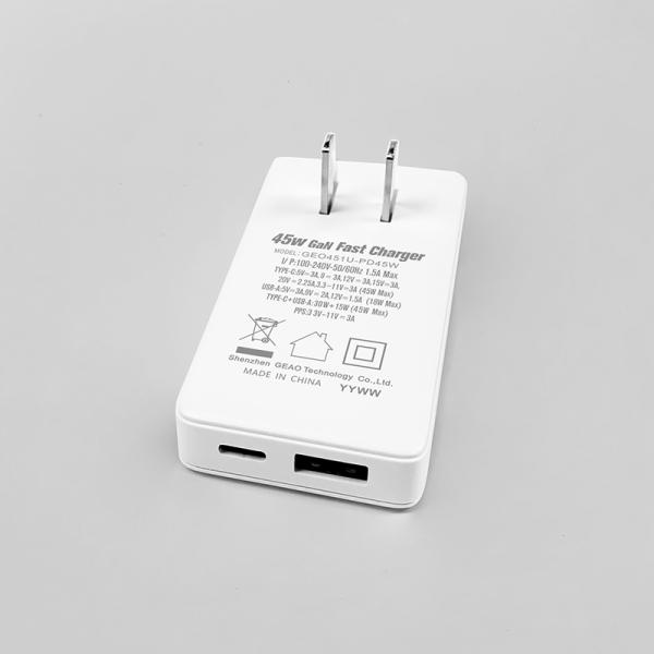 20V 2.25A USB A Fast Charger USB C 45W PD Adapter Charger JP US Plug