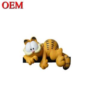 Quality Manufacturer OEM Plastic Lazy Cat Toy Figure For Play Custom PVC 3D Anime Cartoon Injection Art Plastic Vinyl Toys for sale
