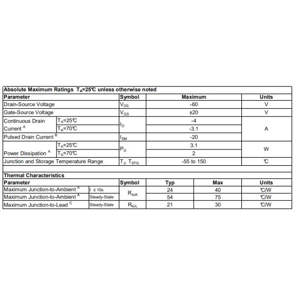 HXY4441 30V P-Channel MOSFET