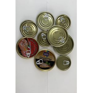 Quality Dia 99mm Food Packaging Tinplate Bottom Lid Normal Tinned Round Bottle End for sale