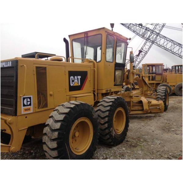 123KW Old Road Grader , CAT 140G Motor Grader With Good Working Condition